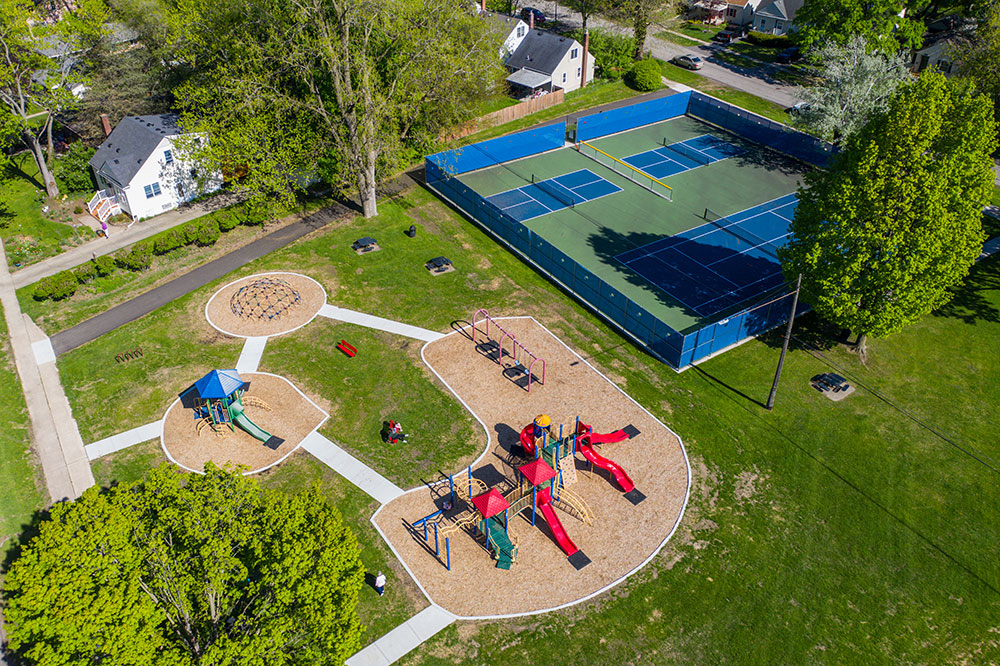 Burns-Park aerial view