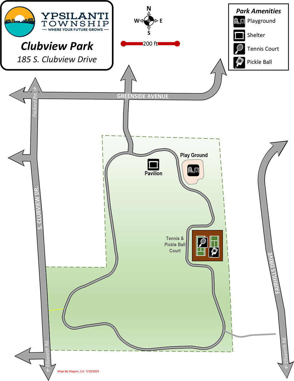 Clubview Park Map