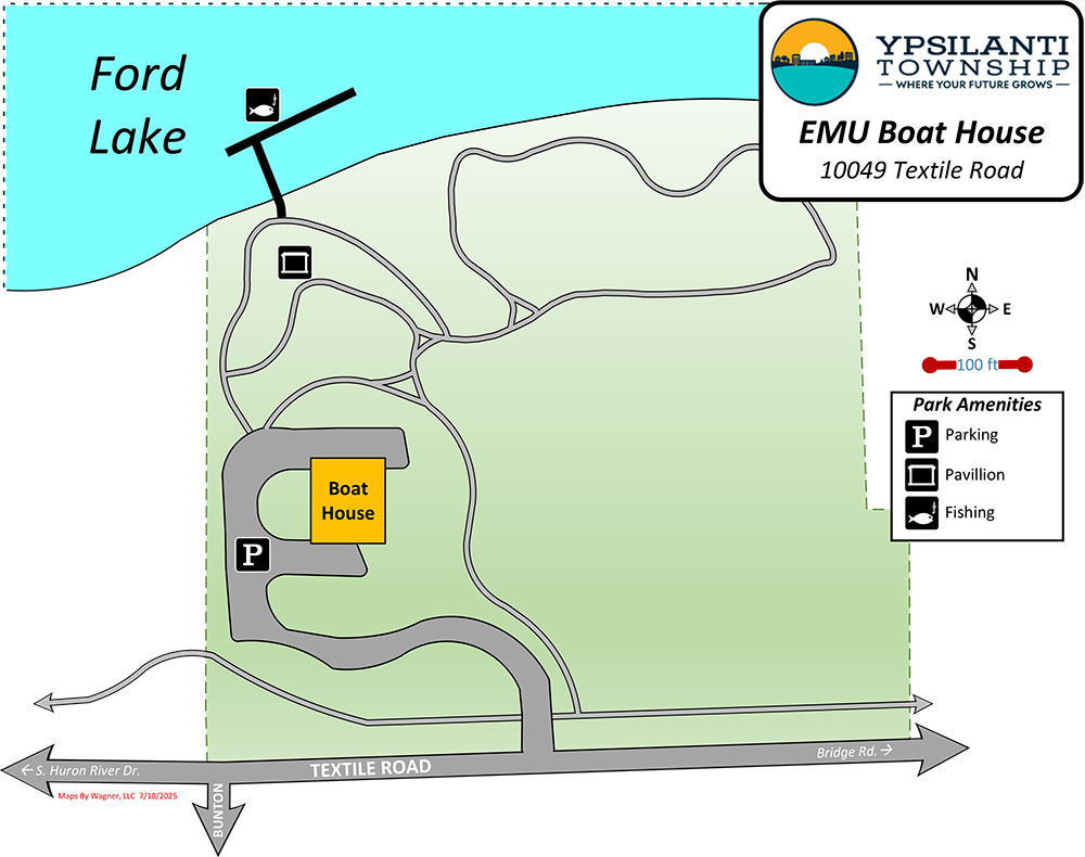 EMU Boathouse Map