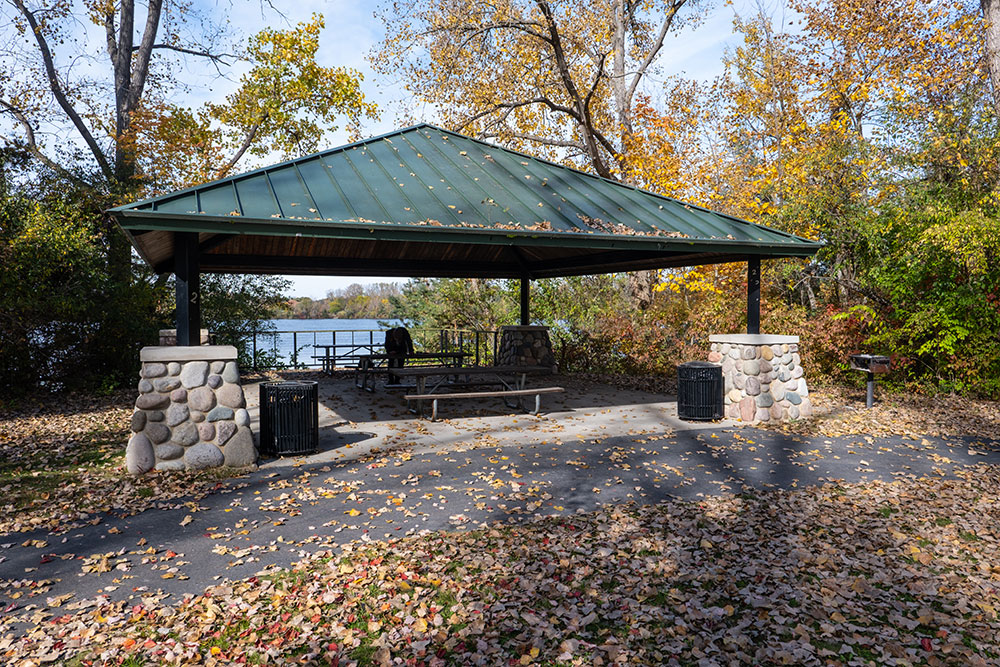 pavilion overlooking ford lake