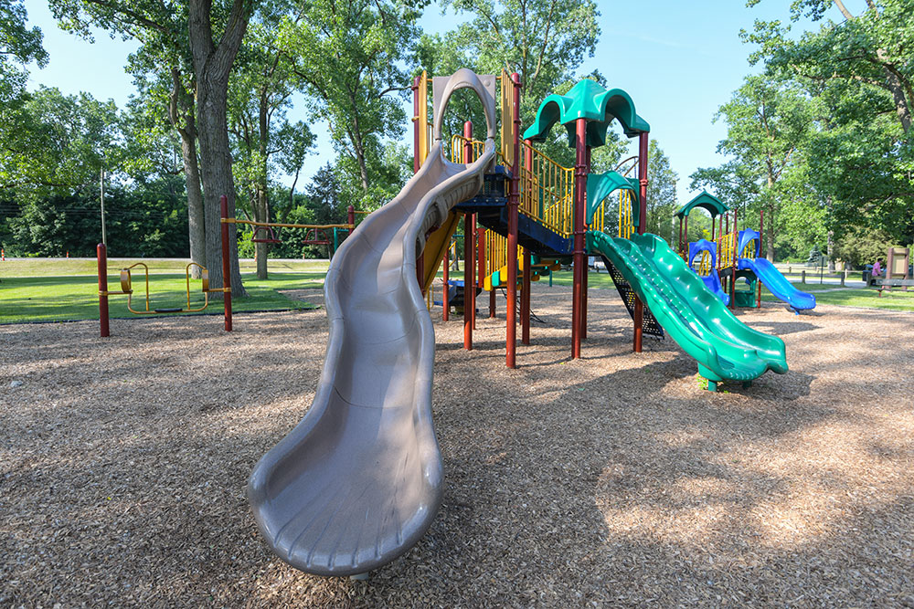 Lakeside Park playground slides