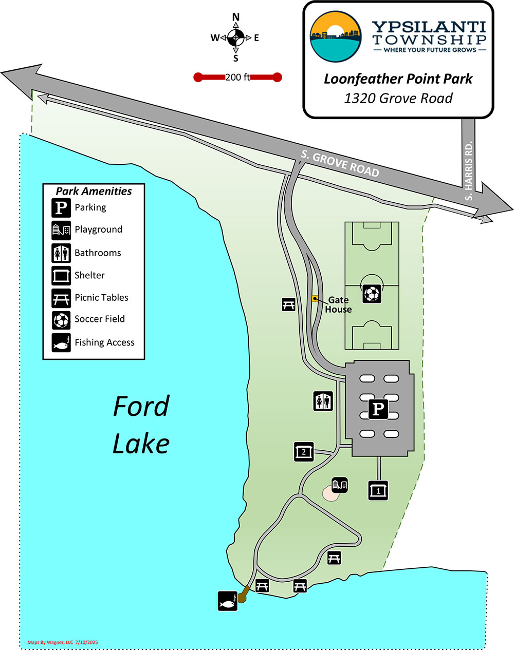 Loonfeather Point Park Map