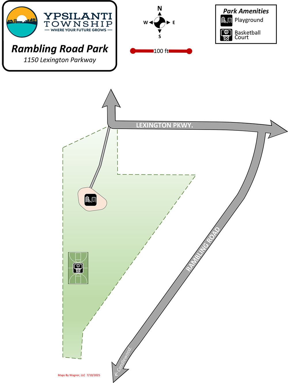 Rambling Road Park Map