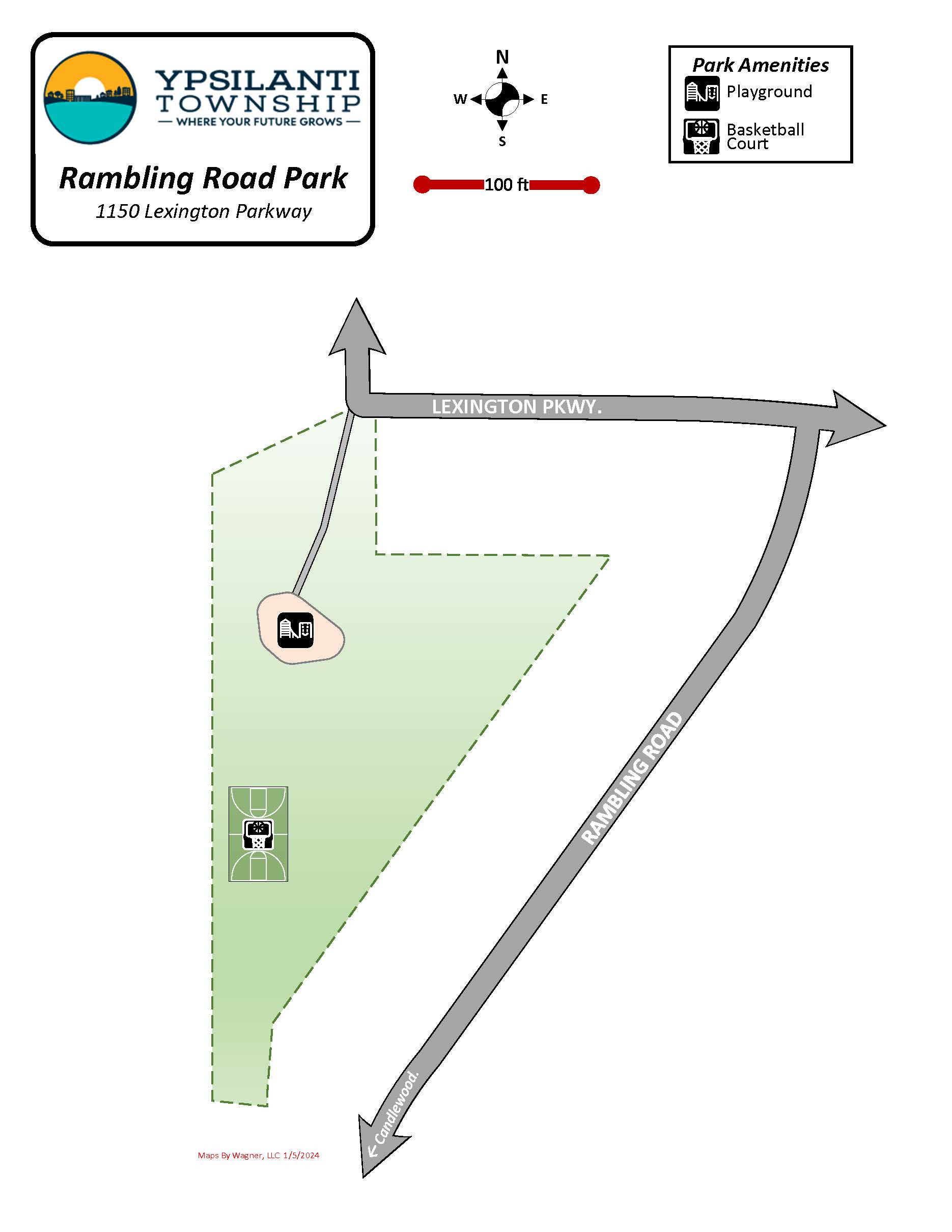 Rambling-Road-Park-Map