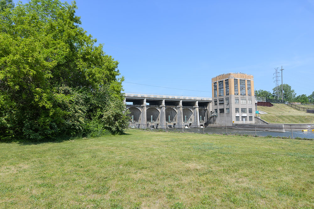 South Hydro Park view of Hydro Dam Station