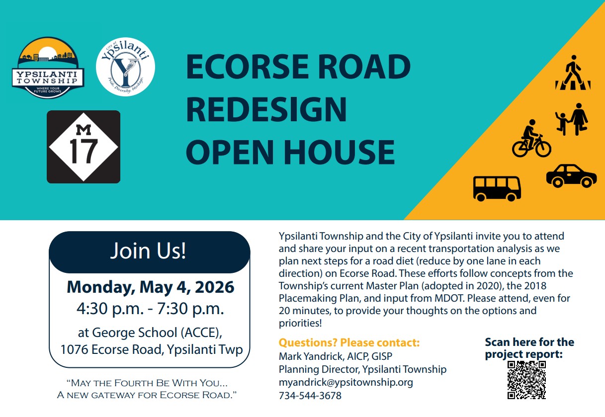 Ecorse Rd Redesign Open House Flyer