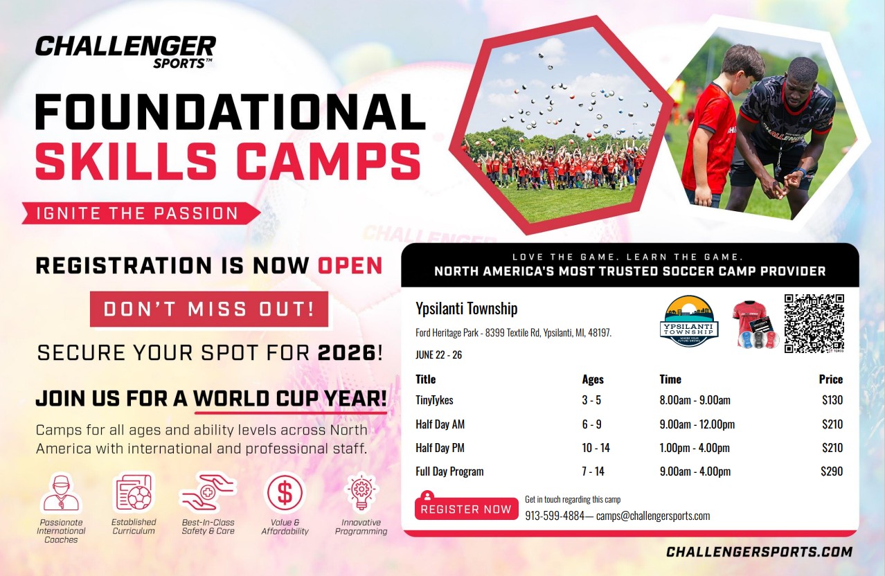 Soccer-Camp-Flyer with age groups, fees dates and times